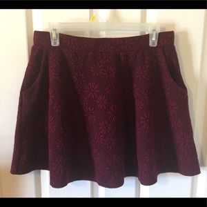 Red skirt plus size